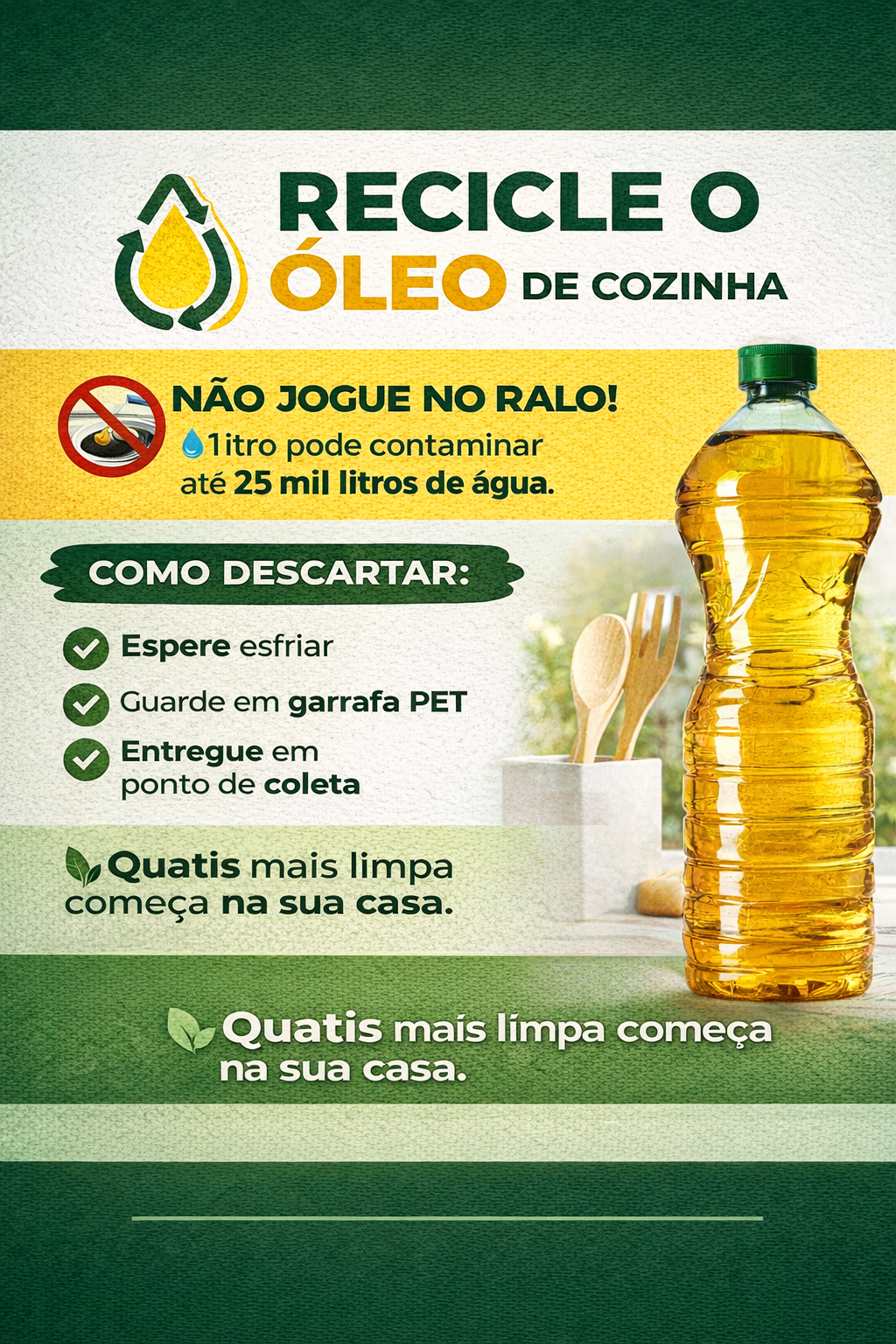 Campanha de Reciclagem de Óleo de Cozinha 